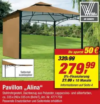 toom Baumarkt Pavillon ,,Alina" Angebot