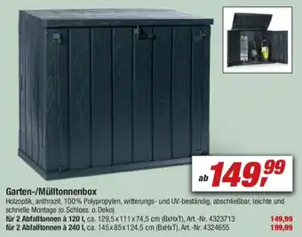 toom Baumarkt Garten/Mülltonnenbox Angebot