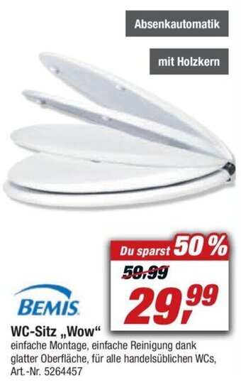 toom Baumarkt Bemis WC Sitz ,,Wow" Angebot