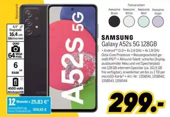 MEDIMAX Samsung Galaxy A52s 5G 128GB Angebot