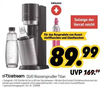 MEDIMAX Sodastream Duo Wassersprudler titan Angebot