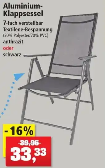 Thomas Philipps Aluminium Klappsessel Angebot