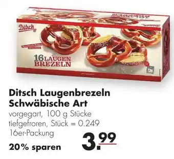 Handelshof Ditsch Laugenbrezeln Schwabische Art 16er-Packung Angebot