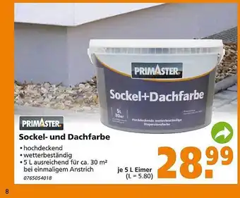 Globus Baumarkt Primaster Sockel- Und Dachfarbe Angebot