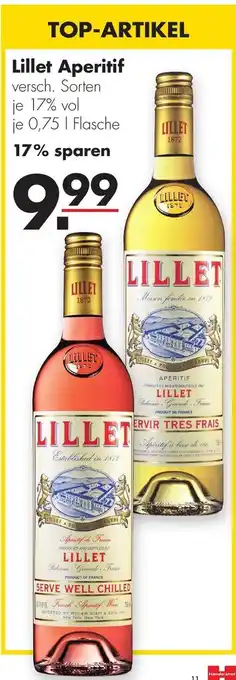 Handelshof Lillet Aperitif 750 ml Angebot