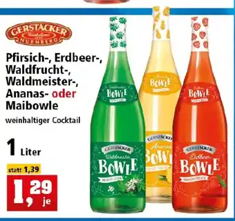 Thomas Philipps Gerstacker Pfirsich, Erdbeer, Waldfrucht, Waldmeister, Ananas oder Maibowle 1L Angebot