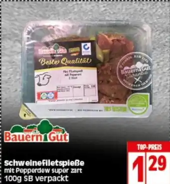 Elli Markt Bauern Gut schweinefiletspieße 100g Angebot