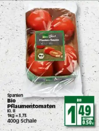 Elli Markt Spanien Bio Pflaumentomaten 400g Angebot