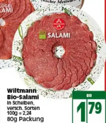 Elli Markt Wiltmann Bio Salami 80g Angebot