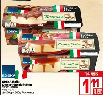 Elli Markt Edeka Italia Dessert Spezialitäten 200g Angebot