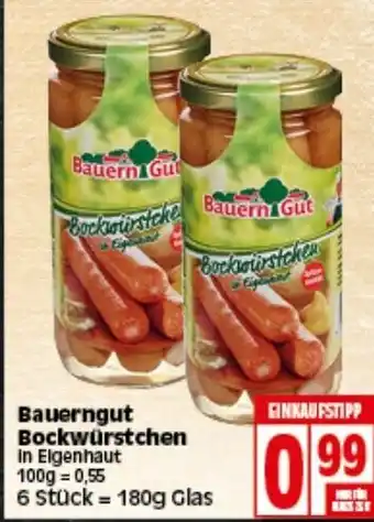 Elli Markt Bauerngur Bockwürstchen 180g Glas Angebot