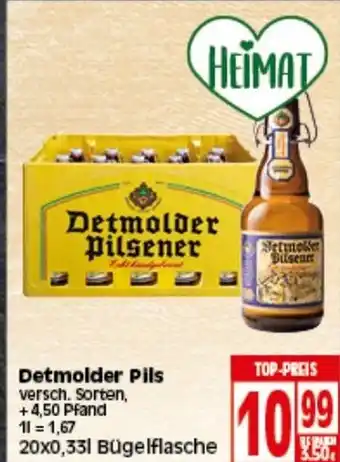 Elli Markt Detmolder Pils 20x0,33L Angebot