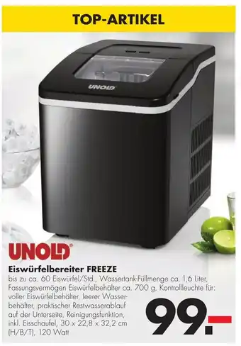 Handelshof Unold Eiswurfelbereiter Freeze Angebot