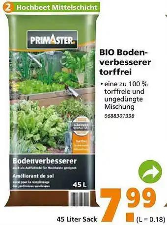 Globus Baumarkt Primaster Bio Bodenverbesserer Torffrei Angebot