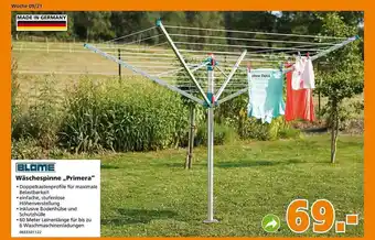 Globus Baumarkt Blome Wäschespinne „primera” Angebot