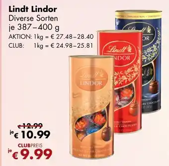 Travel Free Lindt Lindor 387-400g Angebot