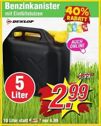 Wiglo Wunderland Dunlop Benzinkanister 5 Liter Angebot