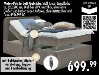 Möbel Boss Motor Polsterbett Gabriola Angebot