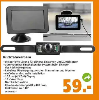 Globus Baumarkt Rückfahrkamera Angebot