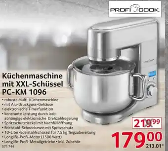 Selgros Profi Cook Küchenmaschine mit XXL Schüssel PC-KM 1096 Angebot