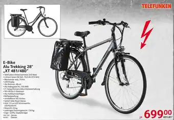 Selgros Telefunken E-Bike Alu Trekking 28" XT 481/480 Angebot