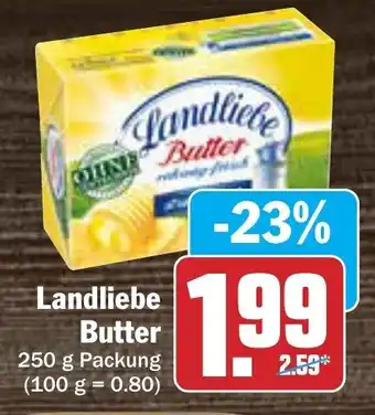 AEZ Landliebe Butter 250g Packung Angebot