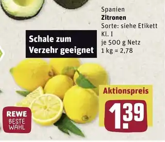 REWE Zitronen 500g Angebot