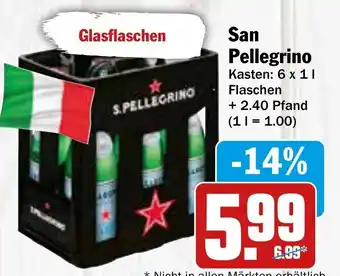 AEZ San Pellegrino 6x1 L Flaschen Angebot