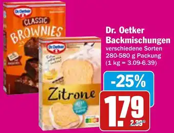 AEZ Dr. Oetker Backmischungen 280-580 g Packung Angebot