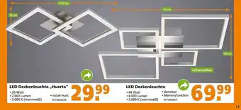 Globus Baumarkt Led Deckenleuchte „heurta” Angebot