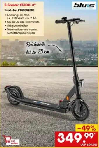 Netto Marken-Discount E-Scooter XT600, 8" Angebot