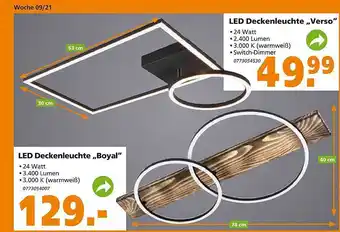 Globus Baumarkt Led Deckenleuchte „boyal” Angebot