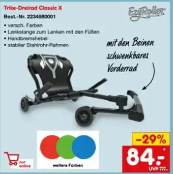 Netto Marken-Discount EzyRoller Trike Dreirad Classic X Angebot