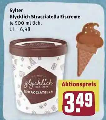 REWE Sylter Glycklich Stracciatella Eiscreme 500 ml Angebot