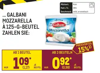 METRO Galbani mozzarella Angebot