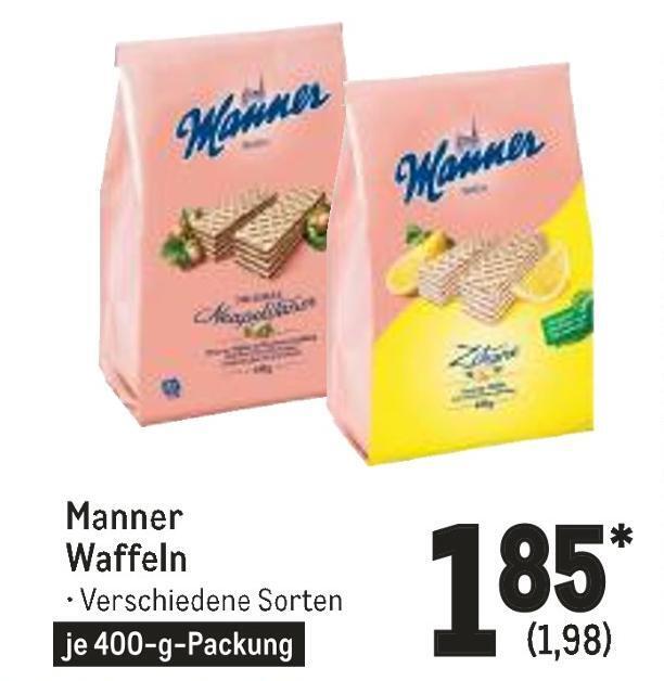 Manner waffeln Angebot bei METRO