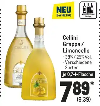 METRO Cellini grappa / limoncello Angebot