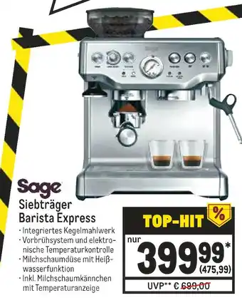 METRO Sage siebträger barista express Angebot