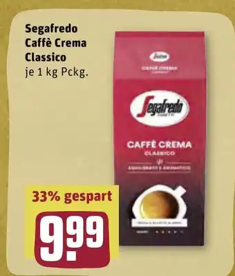 REWE Segafredo Caffe Crema Classico 1kg Angebot