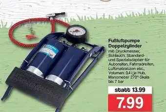 Famila Nord West Fußluftpumpe Doppelzylinder Angebot