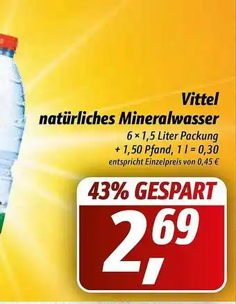 Simmel Vittel Natürliches Mineralwasser Angebot