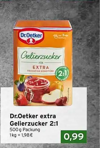 CAP Markt Dr. Oetker Extra Gelierzucker 2:1 Angebot