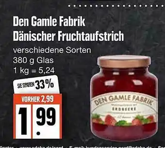 Edeka Frischemarkt Den Gamle Fabrik Dänischer Fruchtaufstrich Angebot