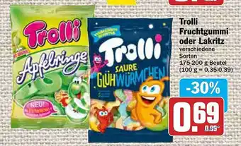 AEZ Trolli Fruchtgummi Oder Lakritz Angebot