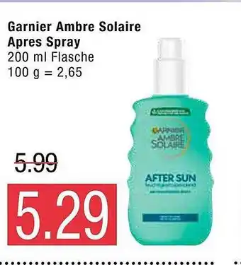 Marktkauf Garnier Ambre Solaire Apre Spray Angebot