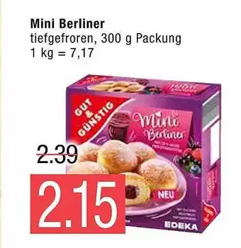 Marktkauf Mini Berliner Angebot