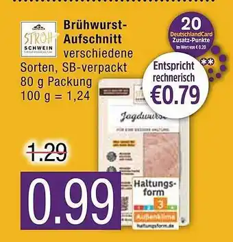 Marktkauf Stroh Brühwurst-aufschnitt Angebot