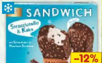 Netto Marken-Discount Sandwich Stracciatella & Keks Angebot