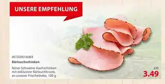 basic Metzgerei Huber Bärlauchschinken Angebot