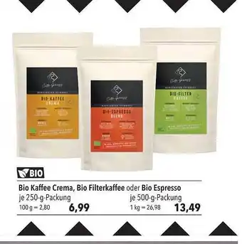CITTI Markt Bio Kaffee Crema, Bio Fiterkaffee Oder Bio Espresso Angebot